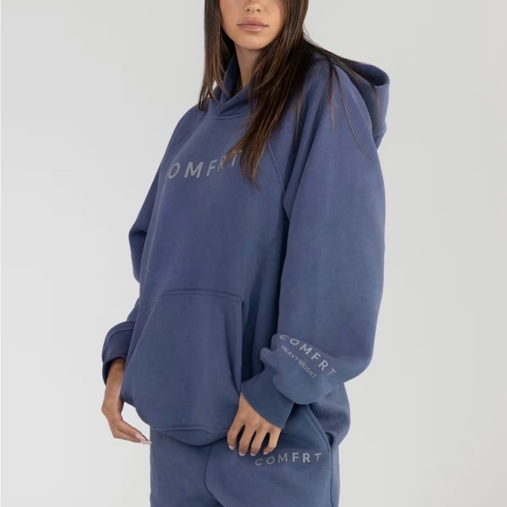 Comfrt XS Blue Steel Tranquil Hoodie and Sweatpants Set